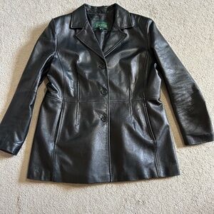 Vintage 90s Black womens Danier leather jacket